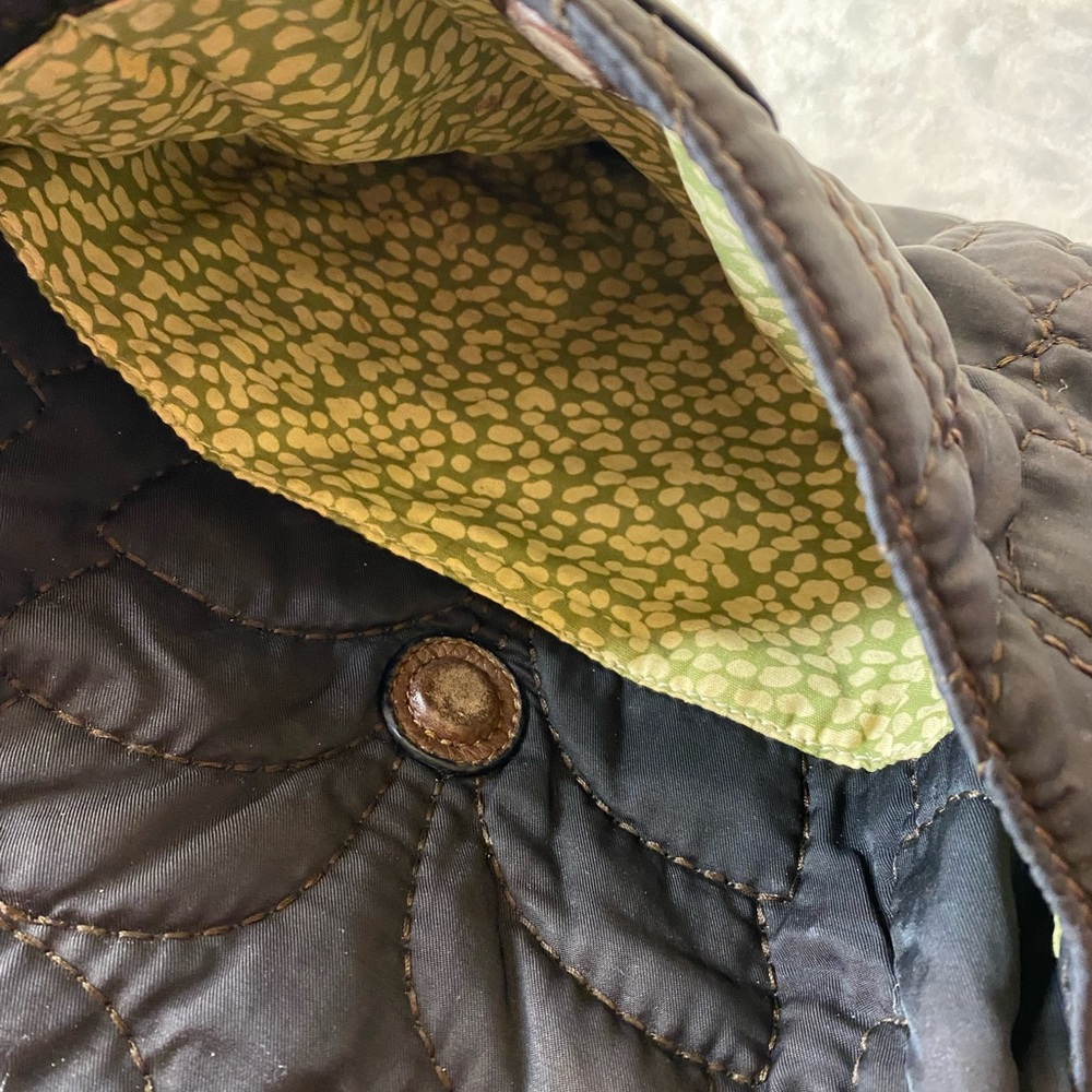 Fossil Black Quilted Crossbody Bag with Brown Accents - Picture 3 of 7